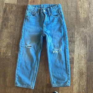 Old navy kids high rise slouchy straight built in touch